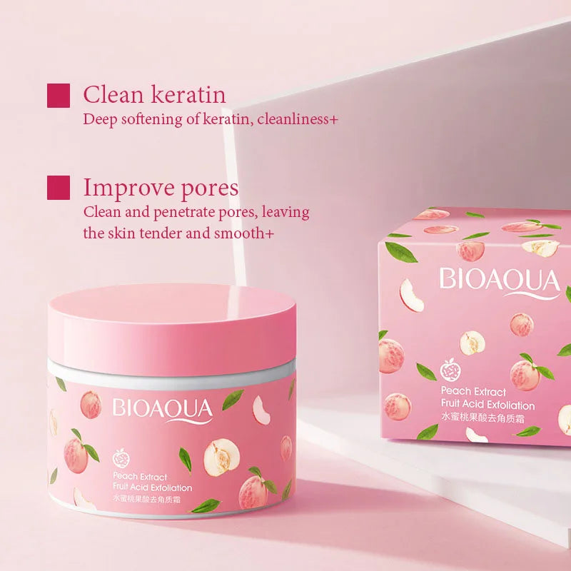BIOAQUA Honey Peach Exfoliating Cream Facial Scrub Exfoliant Body
