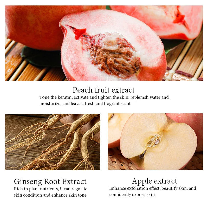 BIOAQUA Honey Peach Exfoliating Cream Facial Scrub Exfoliant Body